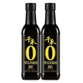 千禾零添加酱油180天500ml头道原香特级生抽家用凉拌炒菜酿造