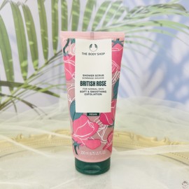 THE BODY SHOP美体小铺乳木果玫瑰身体磨砂膏200ML 去角质鸡皮