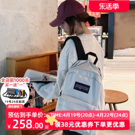 jansport23年青漾初雪烟，灰白女高学生书包，双肩背包4que