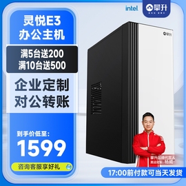 攀升台式电脑主机i3 10105F/12代 12100/13100办公电脑专用设计电脑高配游戏DIY主机非二手组装台式电脑全套