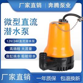 直流潜水泵12V24V微型水泵农用家用抽水机游艇船用舱底泵