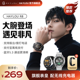 嘿喽HAYLOU Watch R8智能手表非凡大师AMOLED大屏NFC门禁卡蓝牙5.3语音通话运动防水男女款离线支付/地图