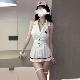 性感睡衣女床上护士制服，cosplay内衣短裙，夜店纯欲风趣情黑丝情侣