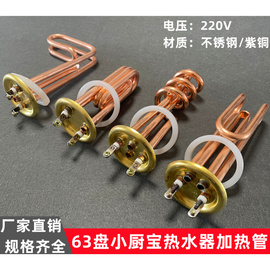 63盘美的海尔史密斯小厨宝热水器加热管电热管220V1KW1500W2000W