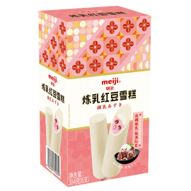 明治(meiji)炼乳红豆雪糕，64g*6支(23年日期，老包装介意慎拍)