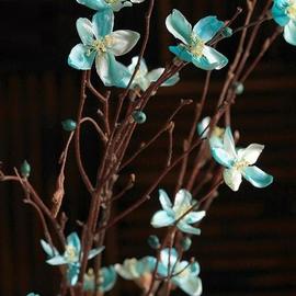 桃花 落地干花树枝树枝装饰干花枝干花花束真花干枝干花客厅装饰