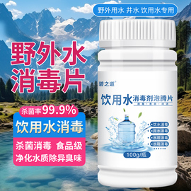 井水消毒粉旅游野营户外应急杀虫杀菌消毒泡腾片漂白食用净水片液