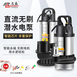 直流潜水泵12v24v48v60v家用电瓶车，抽水泵小型电动农用灌溉抽水机