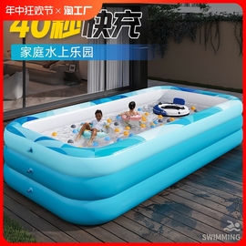充气游泳池儿童家用宝宝婴儿游泳桶大型可折叠户外院子大人戏水池