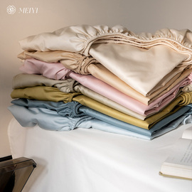 纯色简约风高档裸睡，单品床笠床垫保护套1.5m纯棉，床单1.2m床上用品