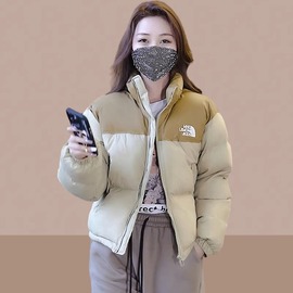 羽绒棉服外套女2023年冬季小个子短款棉衣，加厚保暖面包服