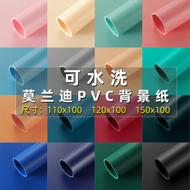 pvc背景板磨砂拍照背景布摄影背景纸静物拍摄道具领证照相宝宝儿童莫兰迪美食产品小物件防水ins黑色白色中号