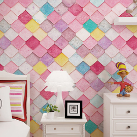 墙壁墙纸自粘卧室防水背景墙布壁纸家具改造贴纸宿舍桌面墙贴粉色