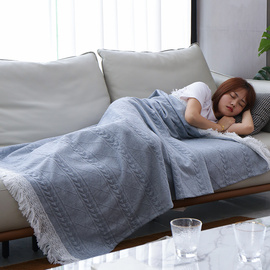 呼呼熊夏季(熊夏季)午睡盖毯沙发上用的午休小毯子办公室空调房盖腿毯