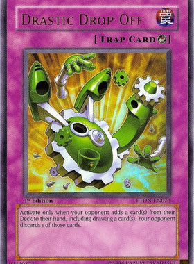 游戏王 美版 正版 - 强烈的打落 Drastic Drop Off/金闪/PTDN
