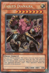 游戏王 美版 正版 - 魔轰神 狄阿尼拉 Fabled/银碎/HA04