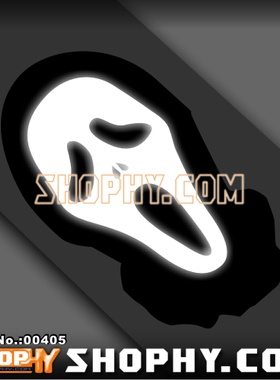 汽车踏板车贴纸3M反光贴00405死神