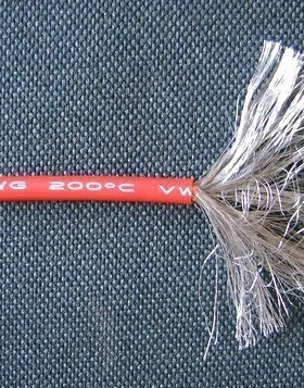 高品质模型 电机电调电池用 12AWG 超柔软硅胶线 红色 8.5元/米