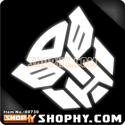 3m踏板车变形金刚反光贴