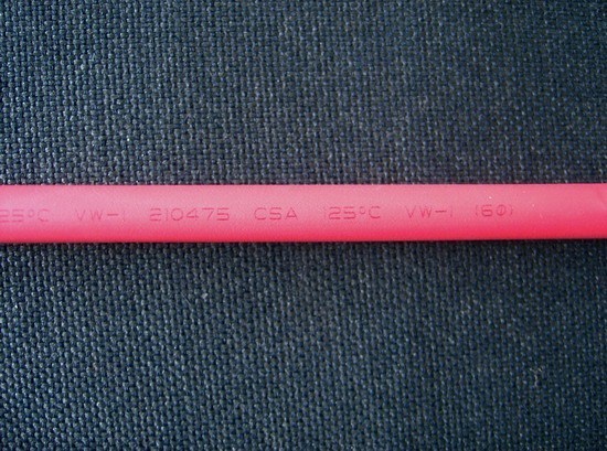 KOSOO 优质环保 UL125℃ 6MM热缩管 红色 1.2元/米