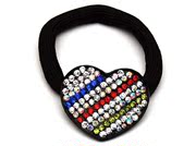 Smiling colorful heart-shaped rope band Korea hair hair hair hair accessories jewelry tiara 325080