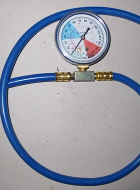 R134A 汽车空调制冷剂检测补充加注管 DIY 加氟工具 ST801G70