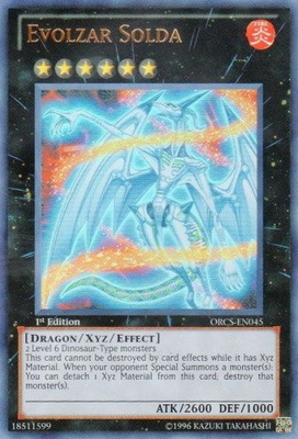 游戏王 美版 正版 - 进化帝 索德龙 Evolzar Solda/金闪/ORCS