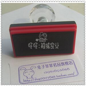 印章 订制个性店章 光敏印章 实拍 紫色 长方形 LOGO来图定做