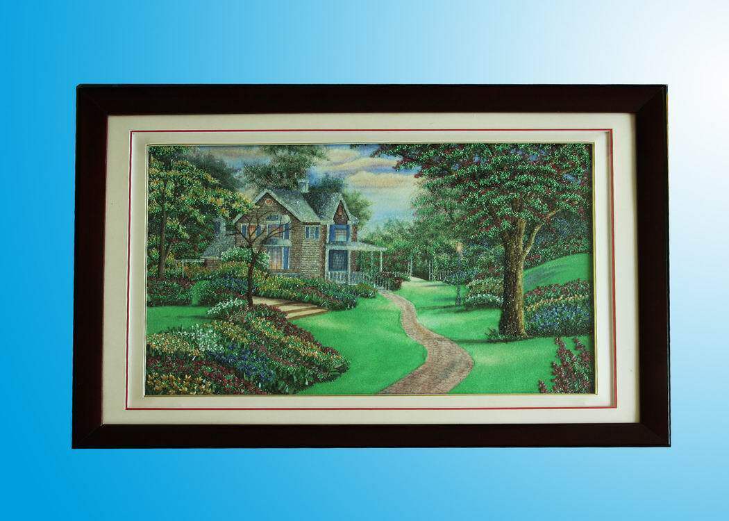 装饰画 缅甸宝石画,玉石画 纯手工制作