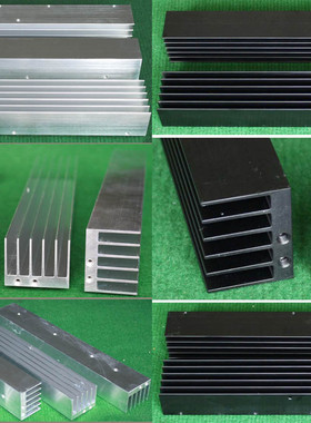 全新AAVID爱美达原装263x41x33铝合金 条形散热器 黑白色可选