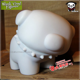 大头狗DIY素体白模 潮流设计公仔 Maxx斗牛犬 Skelanimals正版