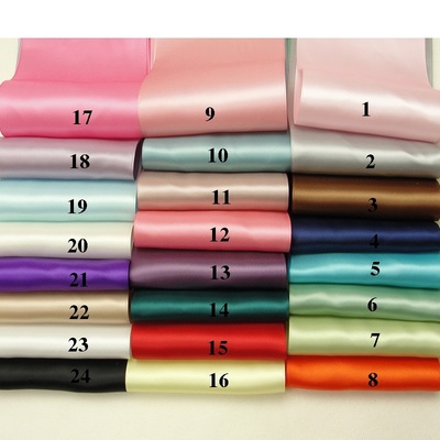 姚明织带婚庆椅背10cm丝带10厘米196色可选100mm双面超宽丝带缎带