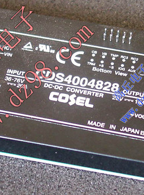 日本COSEL科索8成新 CDS4004828 36-76V转28V 18A隔离电源模块
