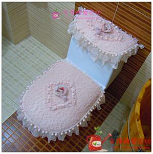 满68元包邮 博文布艺正品 马桶套 马桶垫坐便套罩子 春之韵三件套