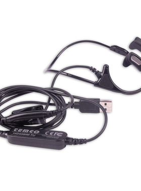 特梦可Temco USB头戴挂耳式耳机 有线骨传导电脑带麦克风耳麦