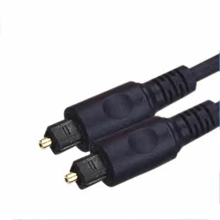Choseal/秋叶原QB-130光纤线数码音频线方口对方口2.0米天蓝色