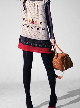 拼6-10包邮 宝娜斯 60D大牌百搭 超细腻 精梳棉连裤袜/丝袜B81518