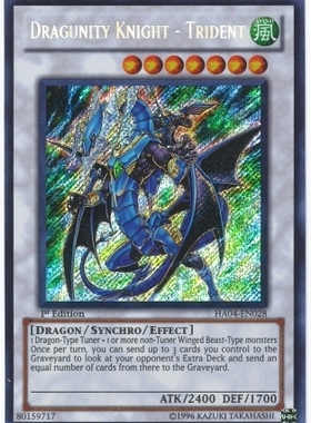 游戏王 美版 正版 - 龙骑兵团骑士 三叉龙骑士/银碎/HA04