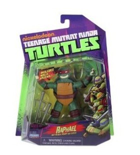 【孩仕宝】玩具模型 忍者神龟 TMNT 2012版 拉斐尔 双叉 正版人偶