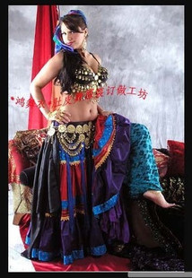 部落精典肚皮舞套装 LL19神秘鬼魅 鸿舞衣