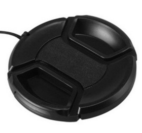 D90 D80套机用 62mm SEL18200LE 90M28G 中间捏 无字镜头盖 带绳