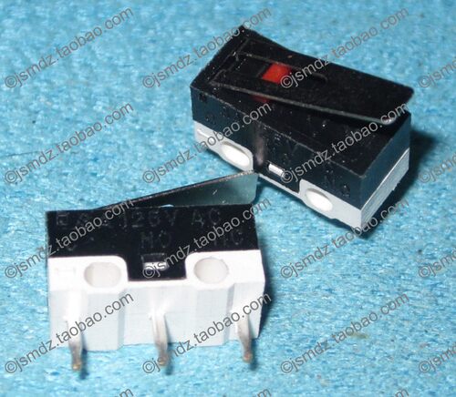 鼠标开关按键 三脚 带柄 轻触开关 微动开关 行程开关 3A/125V/AC