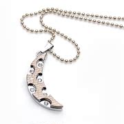 Smiling packet mail Moon diamond pendant necklace collar accessory pendant jewelry women pendant jewelry