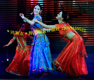 鸿舞衣印度舞服装 华丽绽放 颜学丽实拍代言