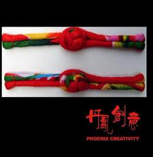 手工盘扣 唐装扣 旗袍扣 纽扣 一字扣(红)