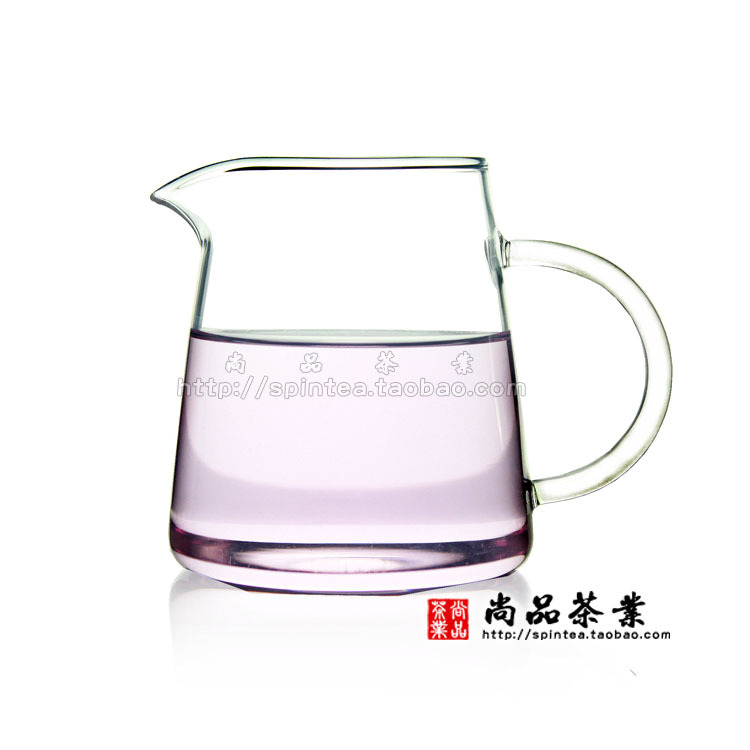 时尚 锥形公道杯 手工耐高温玻璃茶海功夫茶具250ml