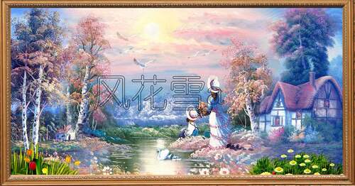彩色十字绣重绘图纸源文件梦幻