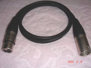 Choseal/秋叶原音频线XLR卡侬公对母平衡线舞台灯光线定制纯铜1米