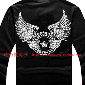 衣服烫钻 烫图DIY 密度钻闪亮鹰章烫钻成品图2129# 新款上架