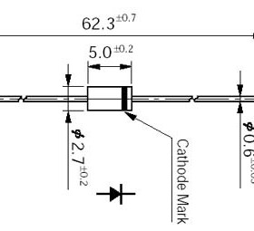 日本SANKEN原装EG01ZV1 快恢复 二极管 高速200V 0.7A 100只价格